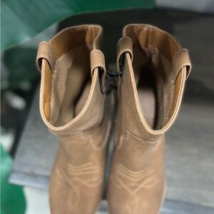 Brown Western Ankle Boots